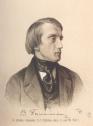 Partrait of V.G. Belinsky. Lithography made by V.F. Timm from the original work of K.A. Gorbunov. The 1840s.
