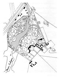 The country estate of Sivoritsy. Plan (1857)