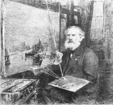 А.П. Боголюбов. Портрет работы В.В.Мате. 1890-е