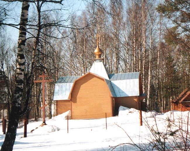 Vybirg district. The Church of St. George in Kamenka Village