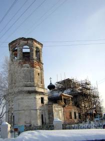 Syasstroy Town.  The Church of the Dormition of the Virgin