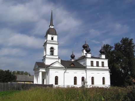 Церковь Святителя  Николая Чудотворца в деревне Кобона
