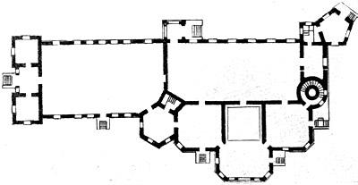 Островки. План дворца. И.Е. Старов. 1784