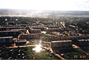 Город Бокситогорск с высоты птичьего полета