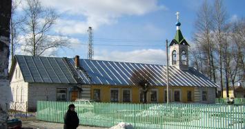 The urban village of Mga. The Church of St. Nicholas the Wonderworker