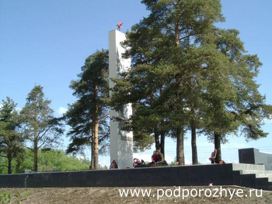 Город Подпорожье. Мемориал в честь павших в боях за освобождение города в годы Великой Отечественной войны