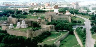 Ивангородская крепость с высоты птичьего полета