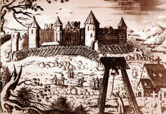 Крепость Ям. Гравюра А.Олеария. 1634