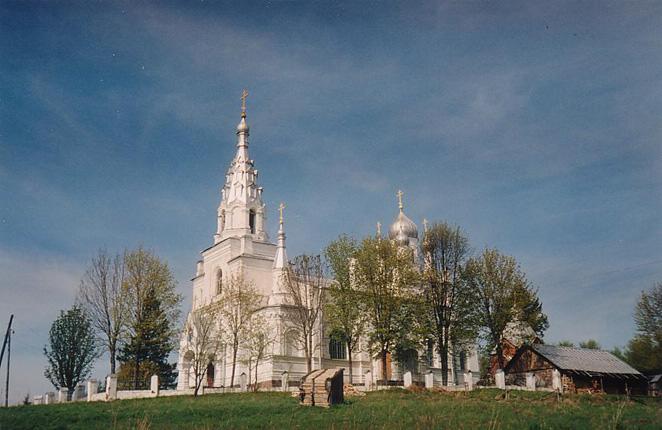 The Slantsy district. The Church of the Intercession of the Mother of God in the Porechsky Convent  of the Intercession