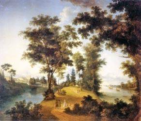 С.Ф. Щедрин. Вид на Гатчинский дворец с Длинного острова. 1796
