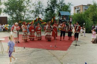 A stage of the oblast folk festival 